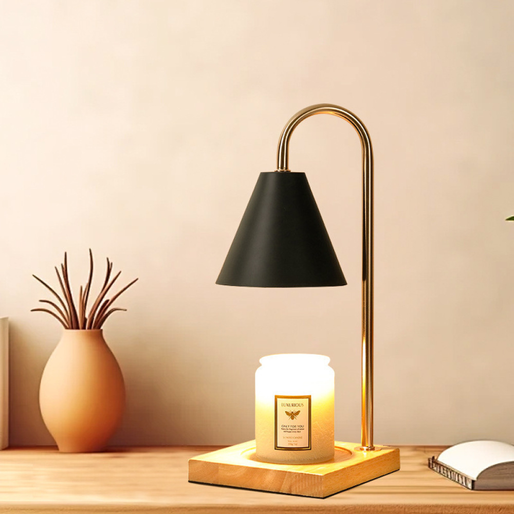 Home Fragrance Candles - Modern Candle Warmer Lamp Wood Aroma