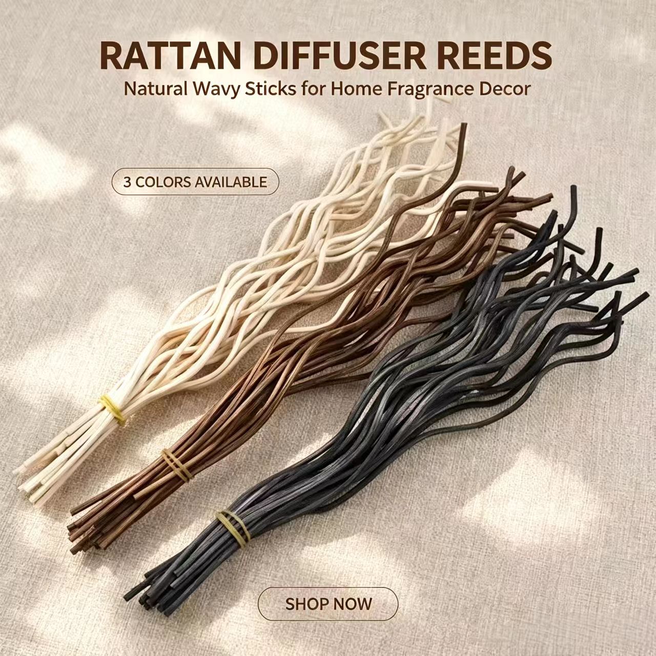 20Pcs Long Wavy Rattan Reed Di - Home Fragrance Oud review and price