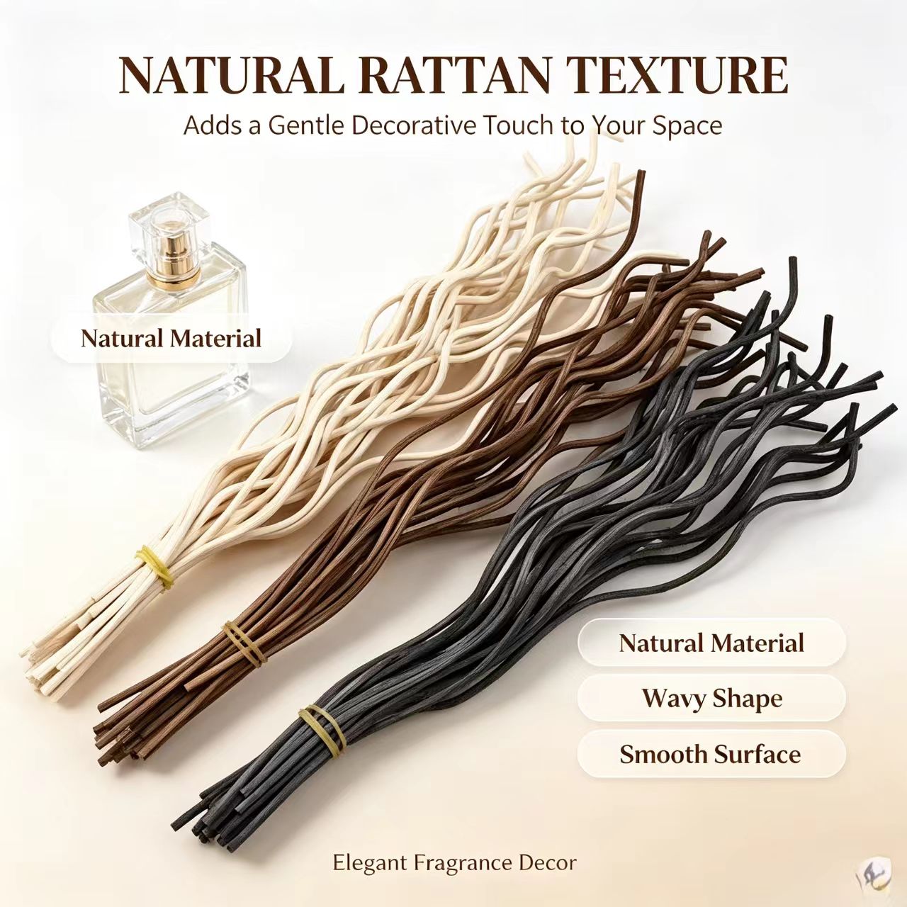 20Pcs Long Wavy Rattan Reed Di - Home Fragrance Oud review and price