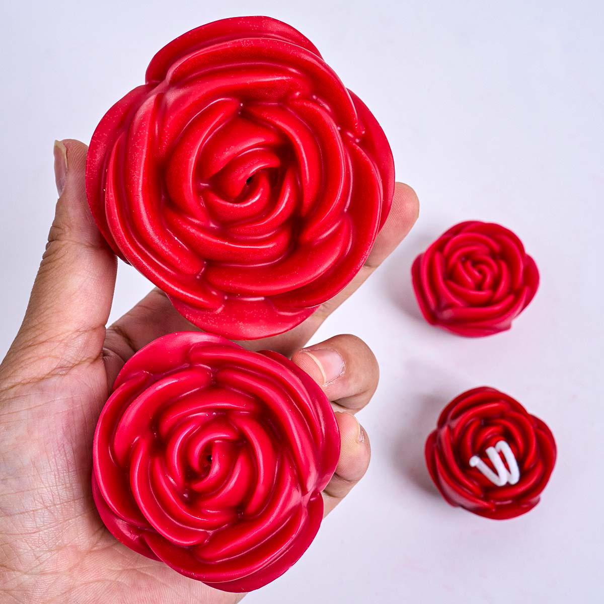 3D Flower Shape Silicone Candl - Home Fragrance Rose review and price