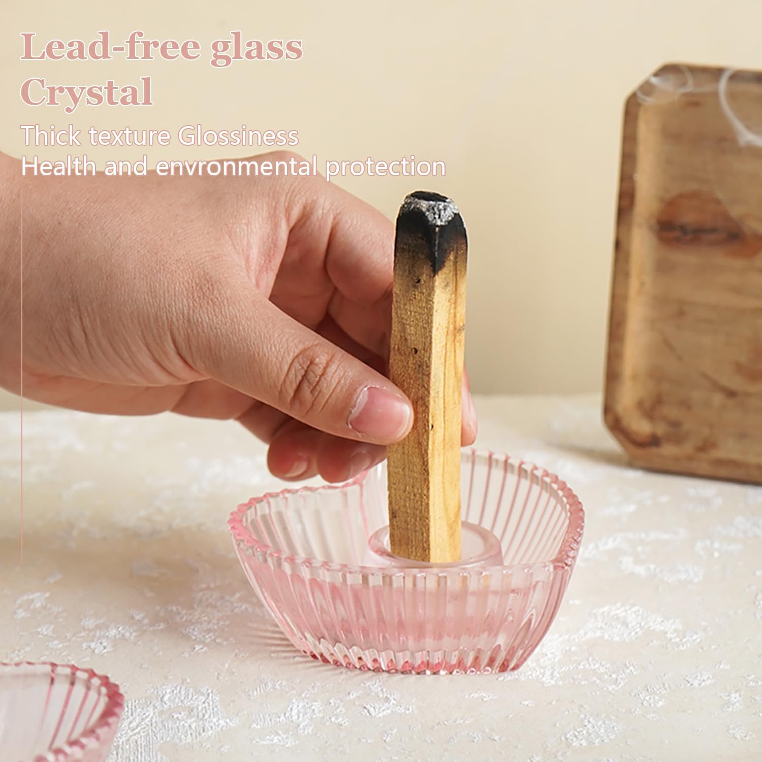 Glass Palo Santo Holder Incens - Home Fragrance Incense Sticks review and price