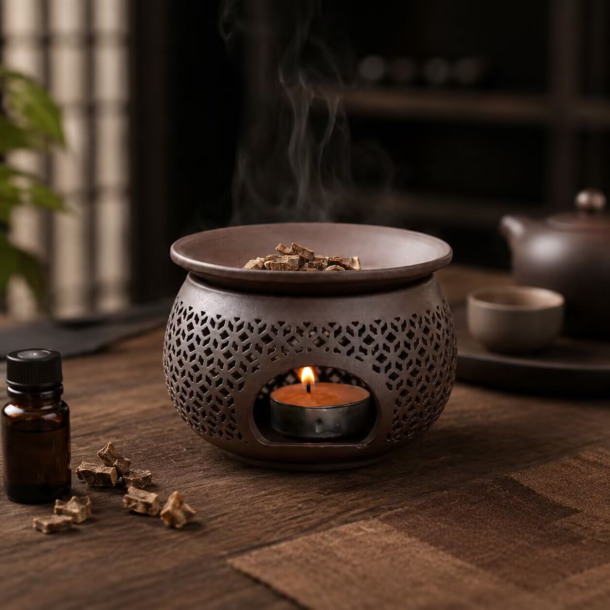 Ceramic Carved Incense Burner  - Home Fragrance Candles review and price